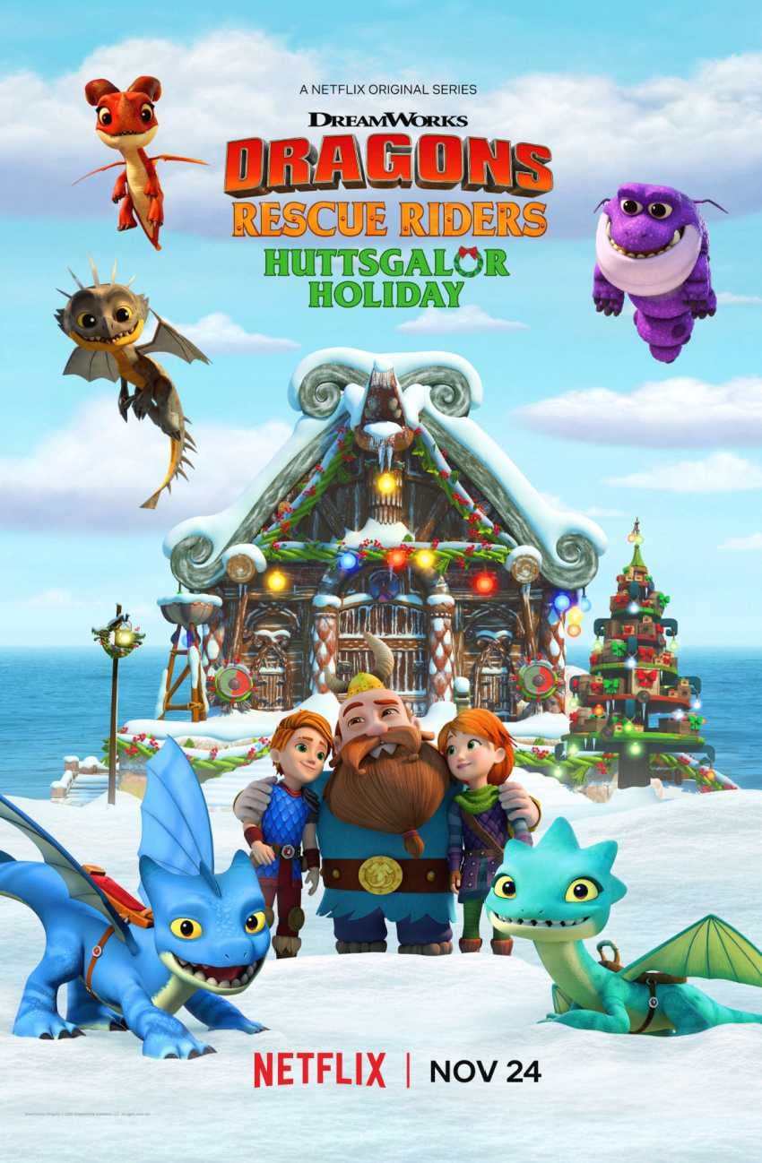 Poster phim Biệt Đội Giải Cứu Rồng: Lễ Hội Ở Huttsgalor