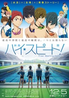 Poster phim High☆Speed! Movie: Free! Starting Days